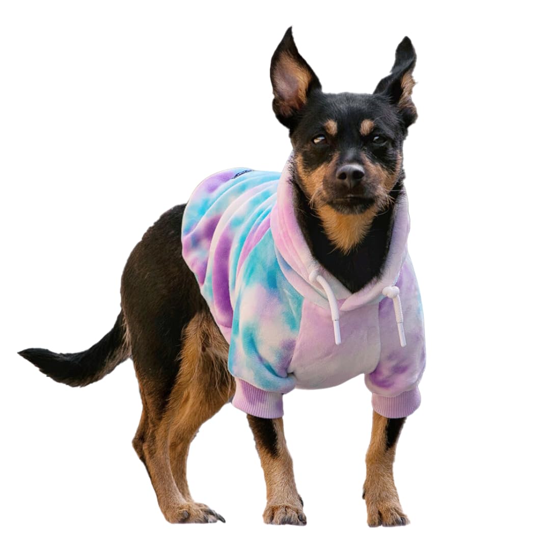 Spark Paws Dog Hoodie - Premium Quality, Buttery Soft, Superior Comfort and Fit, Calming Fleece Interior, Suitable for All Breeds - Cyber Punk - XL