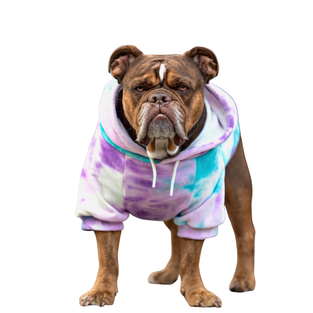 Spark Paws Dog Hoodie - Premium Quality, Buttery Soft, Superior Comfort and Fit, Calming Fleece Interior, Suitable for All Breeds - Cyber Punk - XL