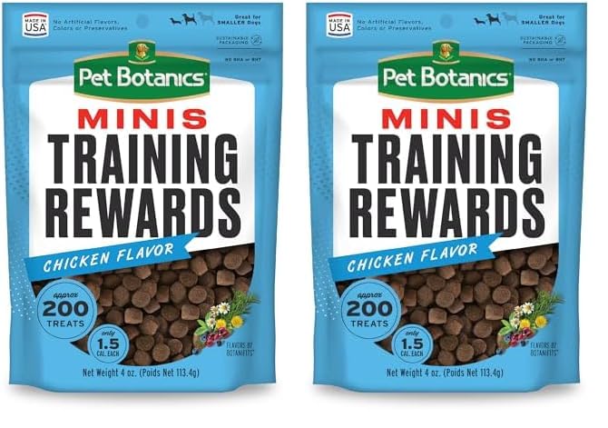 Pet Botanics Training Rewards Treats for Dogs, Made with Real Pork Liver, Focuses, Motivates, Rewards, Speeds Up Learning Curve, No BHA, BHT, Ethoxyquin, Bacon, 20 oz (1 pack)