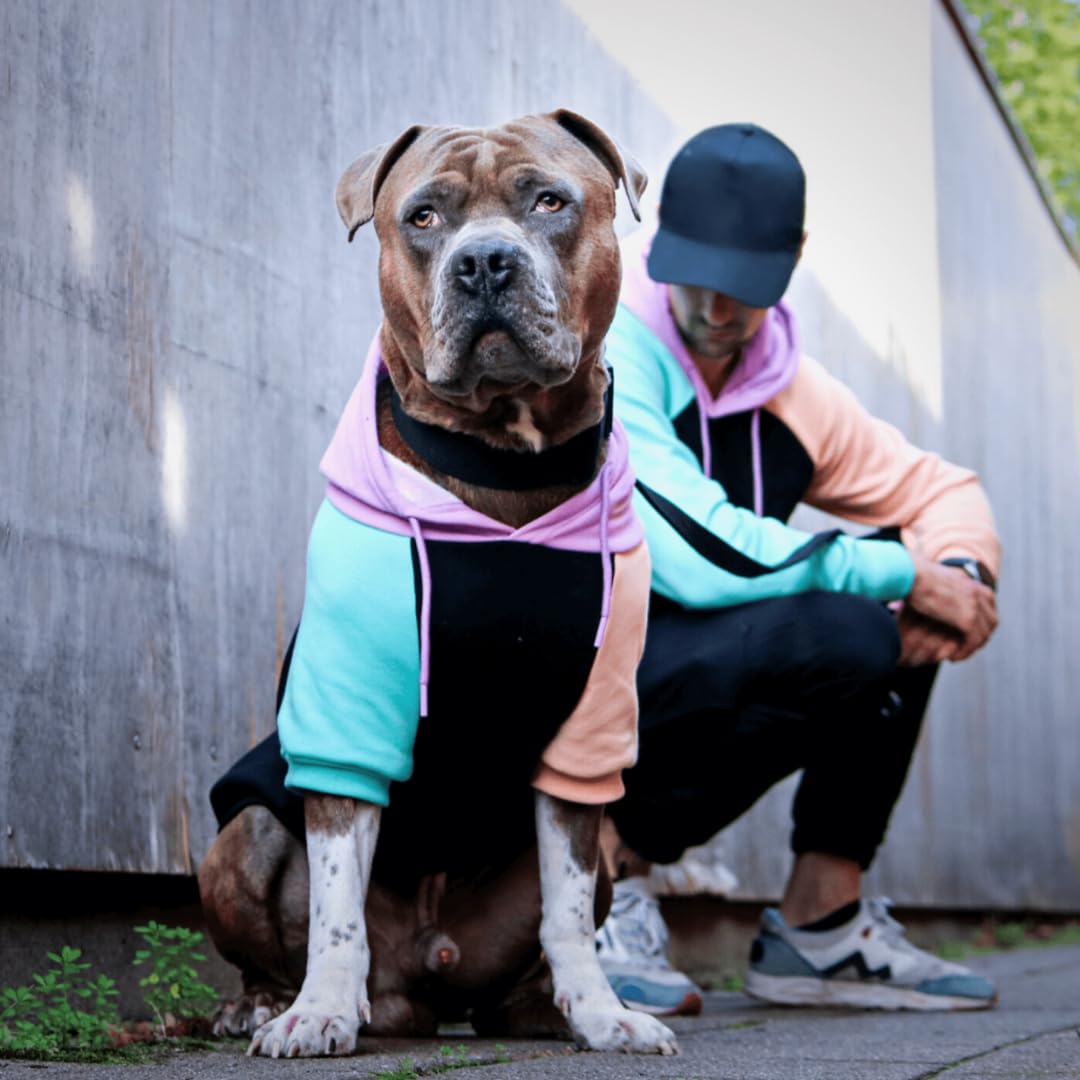 Spark Paws Dog Hoodie - Premium Quality, Buttery Soft, Superior Comfort and Fit, Calming Fleece Interior, Suitable for All Breeds - Cyber Punk - XL