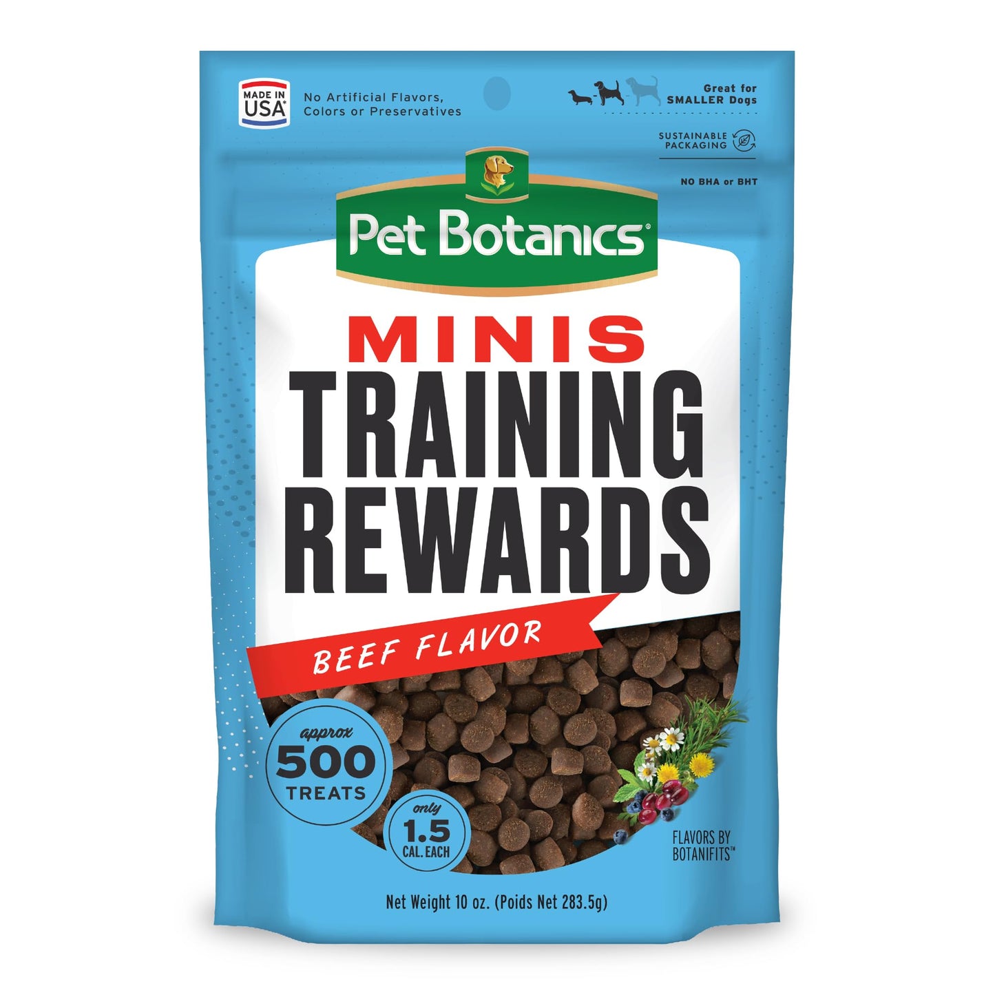 Pet Botanics Training Rewards Treats for Dogs, Made with Real Pork Liver, Focuses, Motivates, Rewards, Speeds Up Learning Curve, No BHA, BHT, Ethoxyquin, Bacon, 20 oz (1 pack)