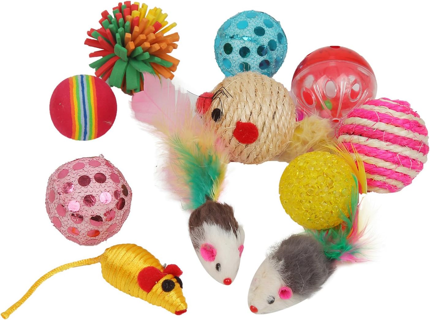 Fashion's Talk Cat Toys Variety Pack for Kitty 20 Pieces