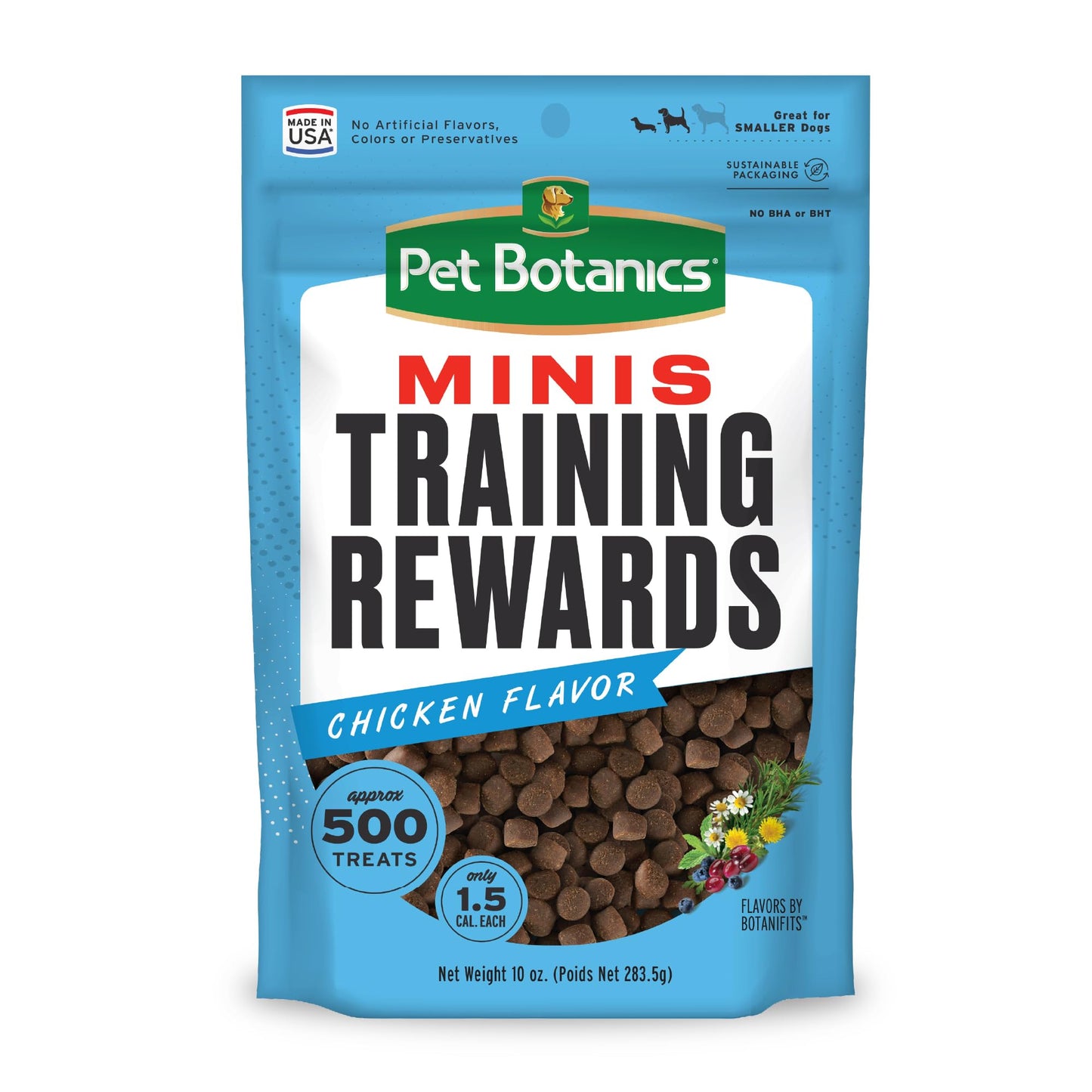 Pet Botanics Training Rewards Treats for Dogs, Made with Real Pork Liver, Focuses, Motivates, Rewards, Speeds Up Learning Curve, No BHA, BHT, Ethoxyquin, Bacon, 20 oz (1 pack)