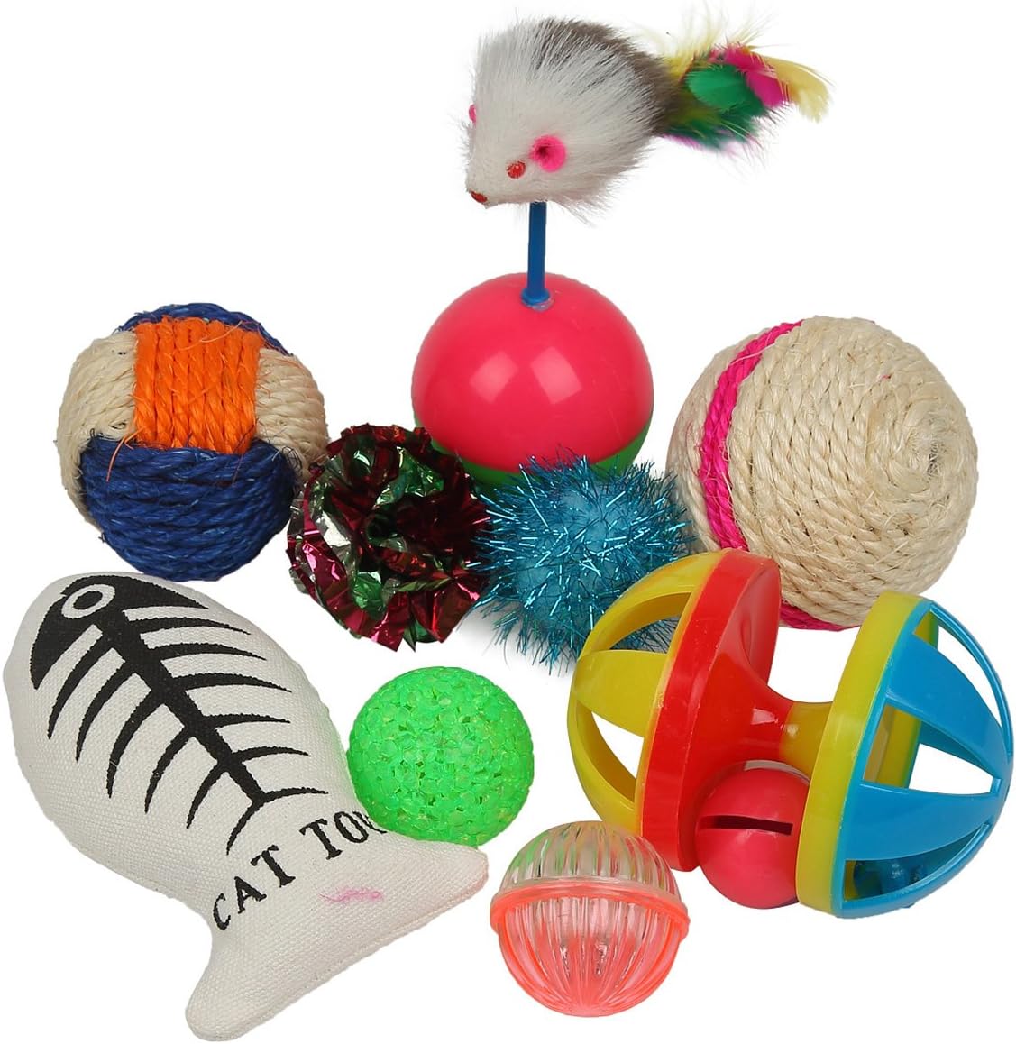 Fashion's Talk Cat Toys Variety Pack for Kitty 20 Pieces