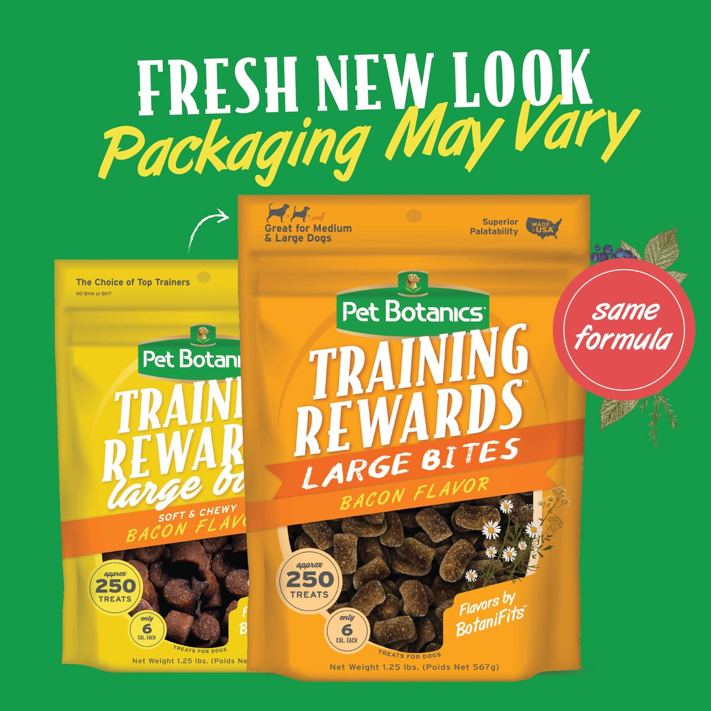 Pet Botanics Training Rewards Treats for Dogs, Made with Real Pork Liver, Focuses, Motivates, Rewards, Speeds Up Learning Curve, No BHA, BHT, Ethoxyquin, Bacon, 20 oz (1 pack)