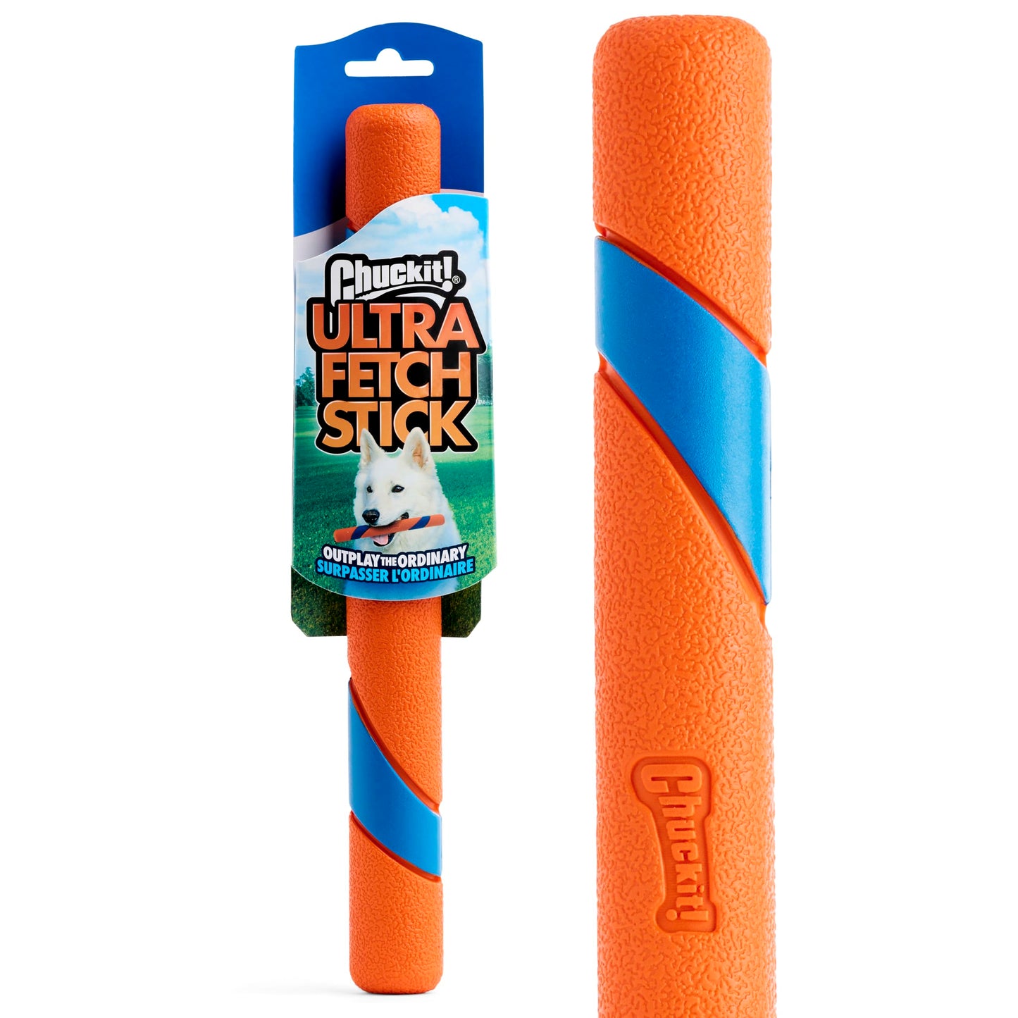 Chuckit Ultra Fetch Stick Outdoor Dog Toy, 12 Inches, for All Breed Sizes